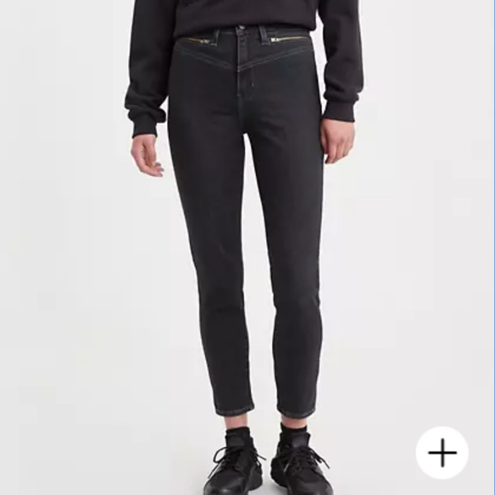 Levi’s 721 High-Rise Zip Front Skinny Ankle Jeans